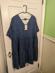 Cherfly Polka Dot Dress Size 2X